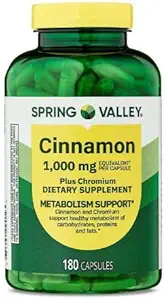 Generieke Spring Valley Cinnamon Plus Chromium, 1000 mg, 180 Count Capsules - Natural Dietary Supplement for General Wellness & + Sticker Dri Store