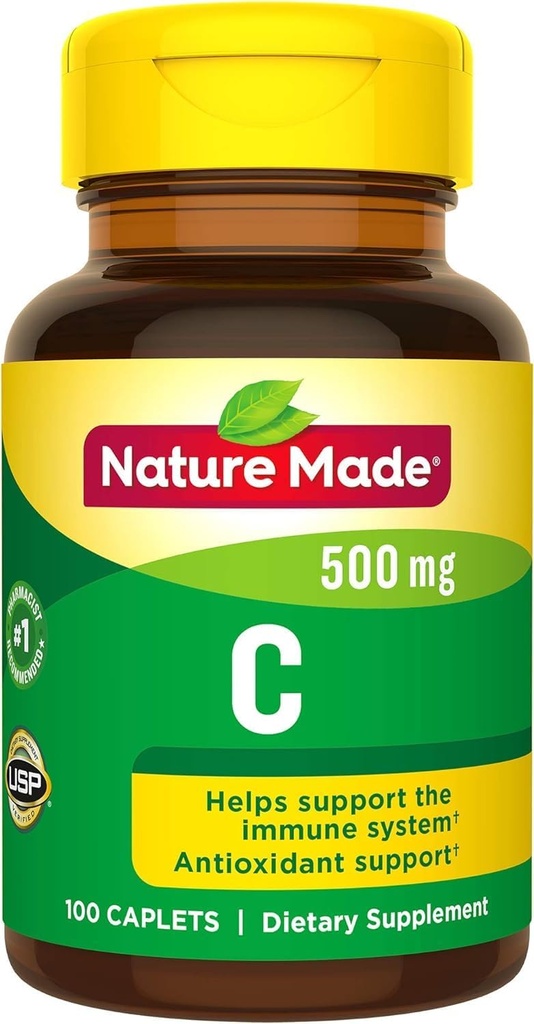 Nature Made Vitamin C 500 mg Caplet 100 Ct