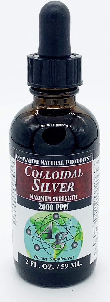 Colloïdaal zilver 2000 PPM (2 oz) door innovatieve natuurproducten