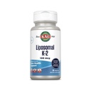 KAL Liposomale vitamine K2 supplement met MK7 100 mcg - hoge absorptie, liposomale technologie - geavanceerde botondersteuning - veganistisch, glutenvrij, zonder soja gemaakt, 30 porties, 30 VegCaps