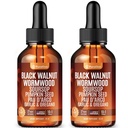 Wormwood Black Walnut Clove Cleanse Liquid Drops with SourSop, Pumpkin Seed, Pau D’Arco, Garlic & Oil of Oregano Hull Extract Herb Tincture Drops For Humans 98% Absorption Gut Digestive Health (2)