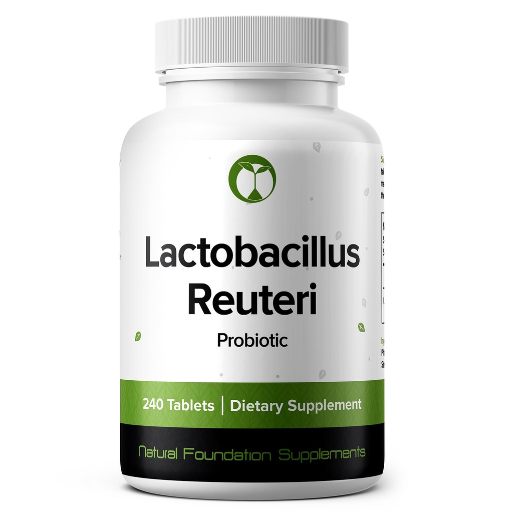 Lactobacillus Reuteri Probiotic Supplement 240 Tablets 3 Miljard CFU Probiotica voor mannen & vrouwen Ondersteunt Intestinale Digestieve & Gut Health (240, Lactobacillus Reuteri)