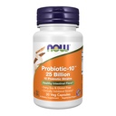 NOW Foods Supplementen, Probiotic-10TM, 25 miljard, met 10 Probiotische Strains, Zuivel, Soja en Glutenvrij, Gecontroleerd stam, 30 Veg Capsules