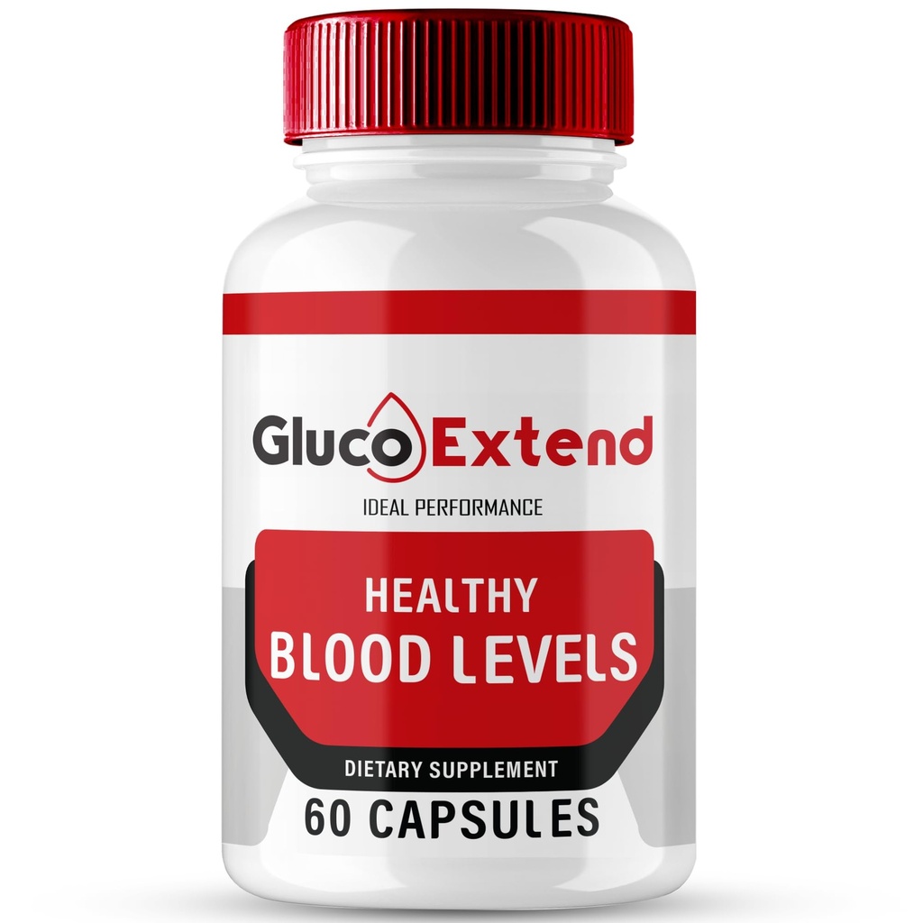 Gluco Extend Capsules, GlucoExtend Support Formula Supplement Pills - Maximum Strength, Gluco Extend Health & Wellness All Natural Formula, Official GlucoExtend Health Capsules Reviews (60 Capsules)