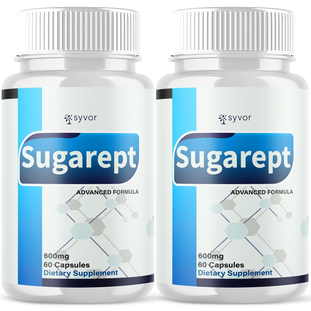 (2 Pack) Sugarept Capsules, Official Sugarept Blood Health Support Pills with All Natural Ingredients, Advanced Health & Wellness Support Formula with Premium Vitamins for Women & Men (120 Capsules)