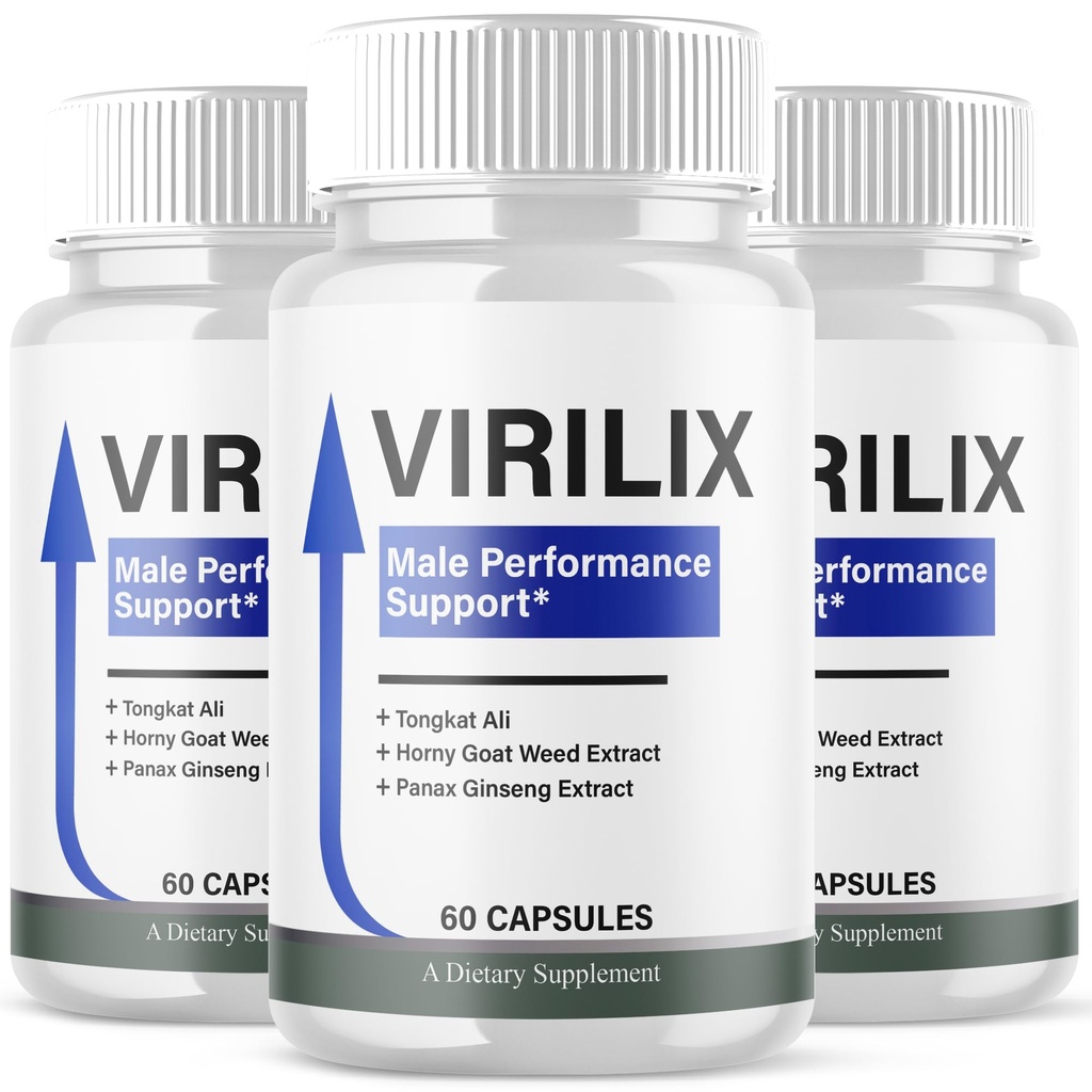 (3 Pack) Virilix Capsules, Virilix Pills for Men with All Natural Ingredients, Maximum Strength Supplement with Premium Vitamins Supporting Optimal Wellness and Advanced Health Naturally(180 Capsules)
