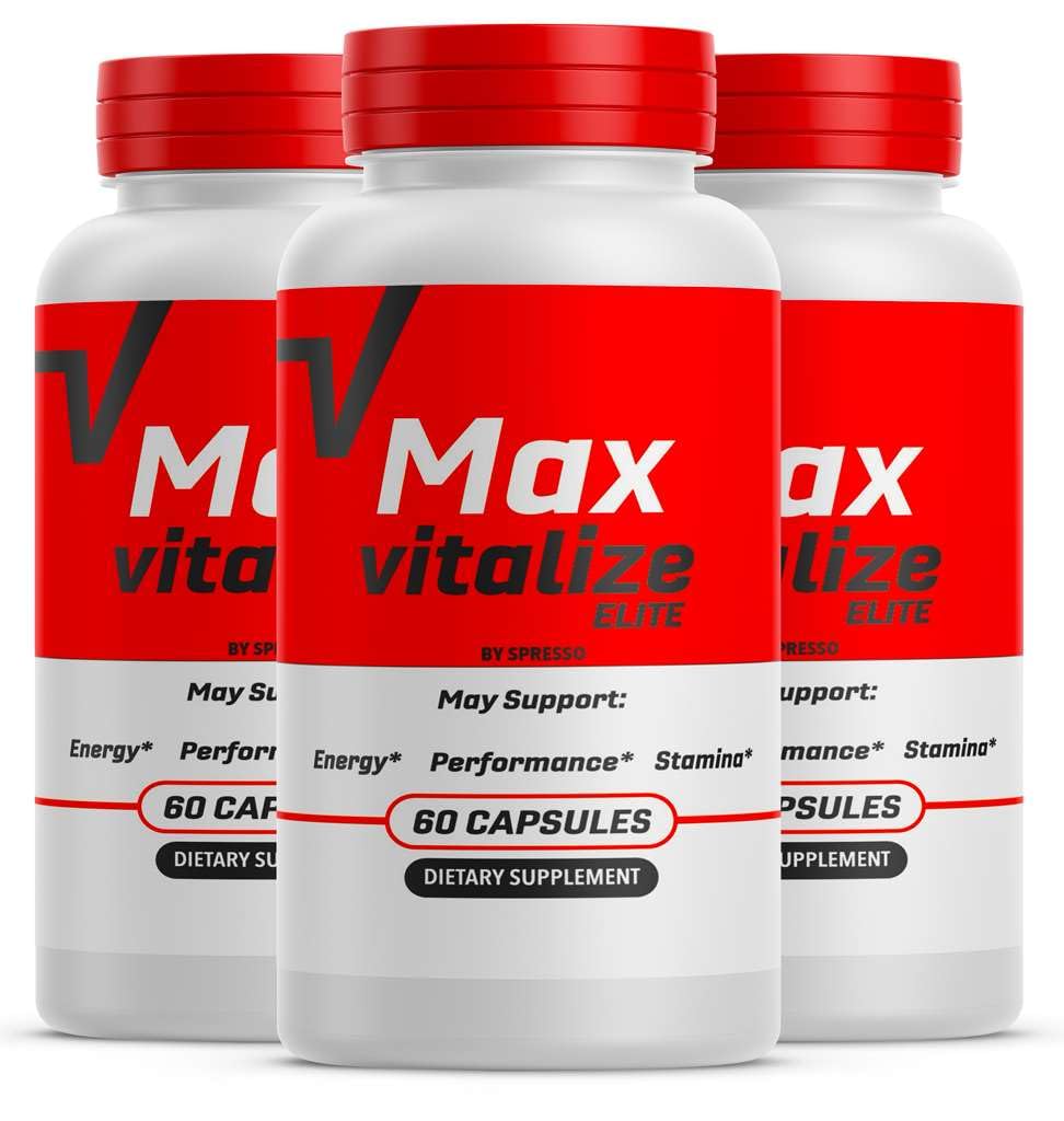 (3 Pack) Max Vitalize Elite Capsules - Official MaxVitalize Supplement Pills with Premium Ingredients, Advanced Formula Support for Overall Health & Wellness Reviews (180 Capsules)