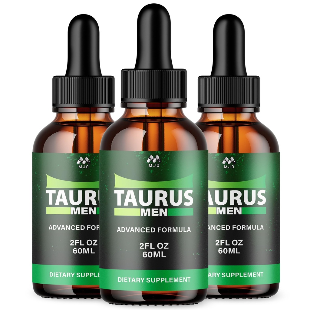 (3 Pack) Taurus Men Drops, Official TaurusMen Support Drops with All Natural Ingredients, Taurus Men Advanced Health & Wellness Support Formula with Premium Vitamins for Active Lifestyle (90 Servings)