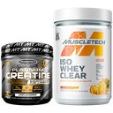 MuscleTech Creatine + Wei Proteïne Isolaat Bundle Platinum Creatine Iso Wei Clear, Oranje