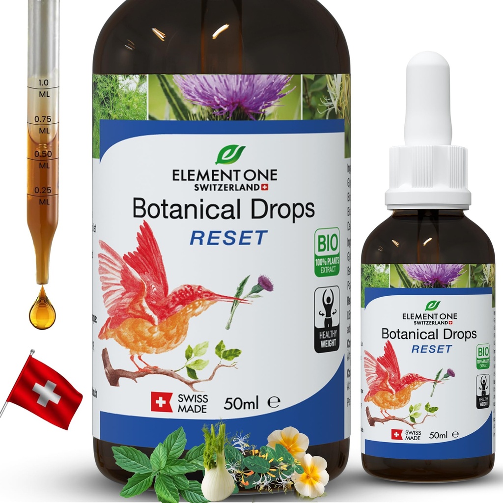 element one Organic Liver Cleanse & Detox Drops, Herbal Support for Liver Function, Digestion, and Gut Health, with Alcohol-Free Natural Liquid Supplement