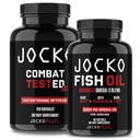 Jocko brandstofsupplementen bundel - Test Booster voor mannen + Omega 3 Visolie (2 Pack) Krachtige Antioxidant & Spier Builder