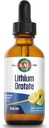KAL Lithium Orotate Dropins, Chelated Mood & Relaxation Support, Natural Lemon Lime Flavor, Ca. 60 Serv.