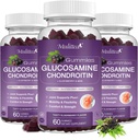Mulitea Glucosamine Chondroitin Gummies - Extra sterkte Joint Support Supplement met MSM & Vlierbes voor natuurlijke gewrichts, antioxidant Immune Ondersteuning voor volwassenen, mannen en vrouwen-(3 Pack)