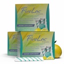 GHT - FiveLac Lemon Probiotic Powder Drink Mix, Probiotics for Women, Men, and Kids - Smooth Digestive Support and Elimination - Relieves Occasional Constipation and Gas - 60 Packets (3 Pack) Non-GMO