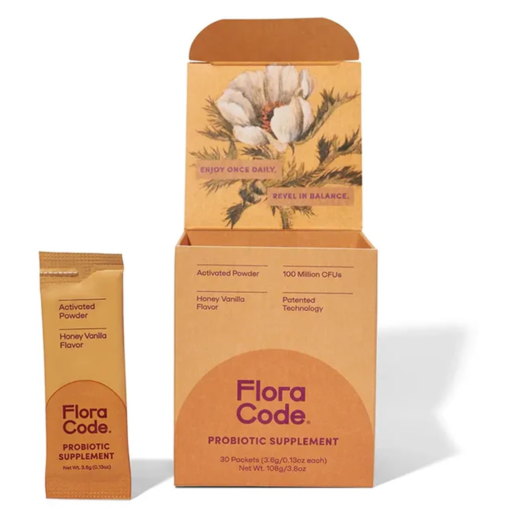 Probiotics for Women Honey Vanilla Probiotic Powder, Activated Formula with DE111, 30 Day Supply, Digestive Health Support