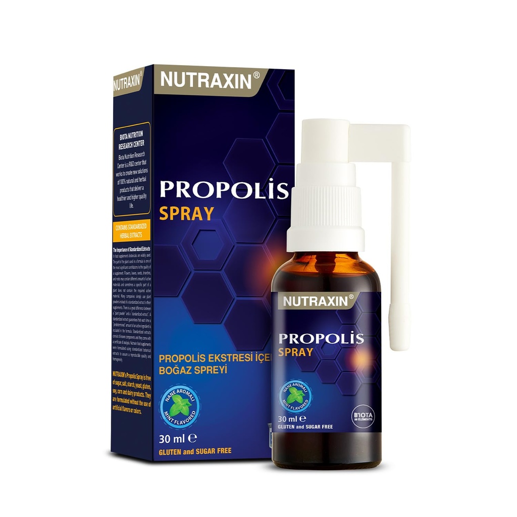 Bee Propolis Naturals Spray - Halal Bee Propolis Extract - Natural Immune Support & Sore Throat Relief Antioxidants, Sugar Free, Gluten-Free, Antioxidant Rich 1.06 FZ