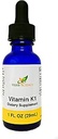 Vitamine K1 Drops - Pure koudverwerkte VIT K1 & Saffloer Oil Supplement - Ondersteunt bloed, bot, huidgezondheid - Drops for Oral & external use - No Alcohol, Vegan, 1 Fl oz, 36 Servings