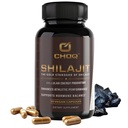 CHOQ® Shilajit - Meer dan 50% Fulvinezuur, 500 mg Vegan Capsules, Energie, Hersenen, Focus, Collageen, Hormonen, Mitochondriale Functie, Urolithin A, Lab-Tested