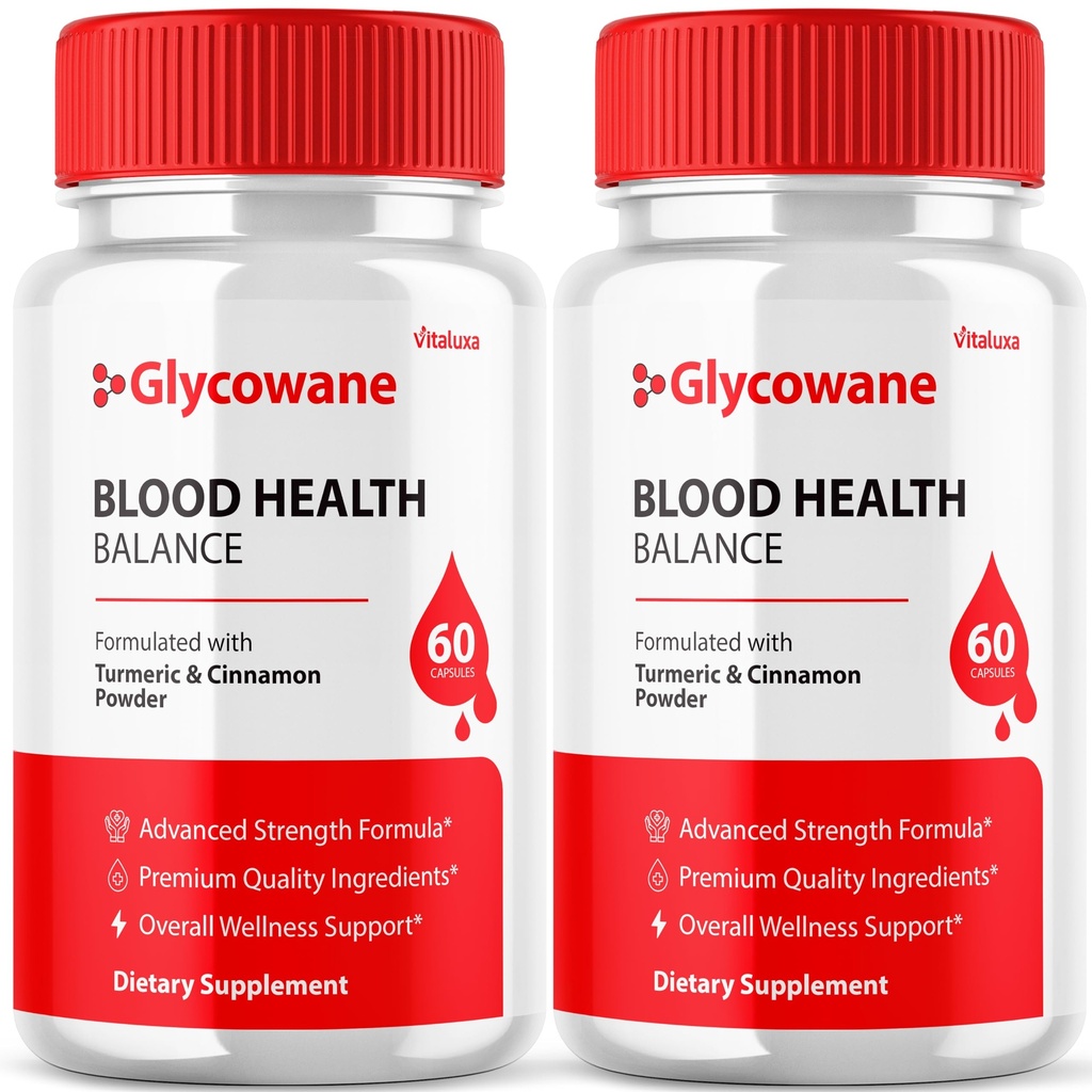 (2 Pack) Glycowan Capsules, Glycowane Advanced Blood Formula Supplement Pills, Glyco Wane Premium Blend Glycogen Maximum Strength All Natural Ingredients Healthy Circulation Wellness Support (120 Ct)