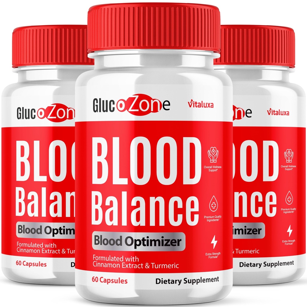 (3 Pack) Glucozone Capsules, Gluco Zone Pills Supplement Advanced Formula Support Maximum Strength, Glucolzone for Overall Health & Wellness Premium Blend, Glucosone All Natural Ingredients (180 ct)