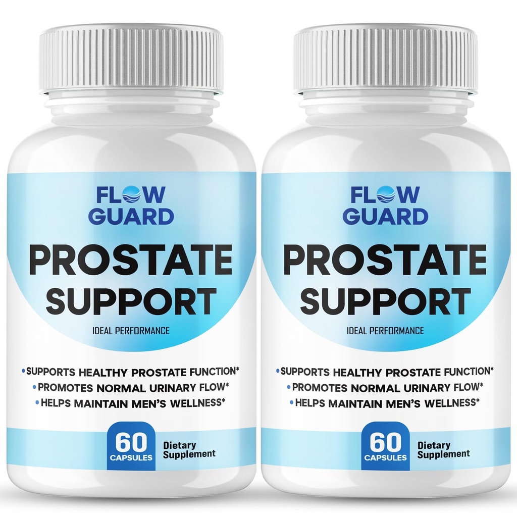 Flow Guard Capsules, Official Flow Guard for Men Supplement Pills - Maximum Strength, All Natural for Daily Wellness & Comfort, Advanced Formula FlowGuard Health & Wellness Reviews (2 Pack)