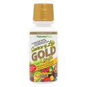 Natures Plus bron van leven Goud Multivitamine Vloeistof - 8 oz - met vitamine D3, B12 & K2 - Bloed, bot en immuunondersteuning - Vegetarisch en glutenvrij - 8 porties