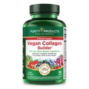 Purity Products Vegan Collagen Builder - Organic Whole Foods Fruits + Veg, Silica, Lutein, Vitamin C, Biotin, Grape Seed - Amino Acids Glycine, Lysine & Proline Collagen Boosters - 90 Tablets