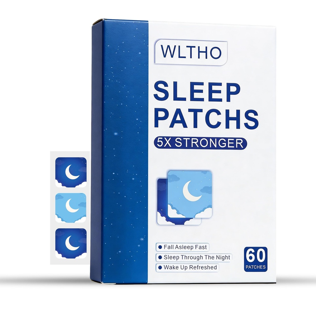 60ct Extra Strength Deep Sleep Patches for Adults - All Natural Sleep Patches Stickers with Valerian Root, Melatonin & Magnesium, 8-Hour Lasting, Non-GMO & Cruelty Free (Blue-60ct)