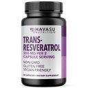 Resveratrol 500mg Per Serving, Vegan, Non-GMO, Gluten Free, 60 Capsules | Trans-Resveratrol Supplement from Japanese Knotweed Root, Supports Longevity, Cellular Health, and Vitality, 30 Servings