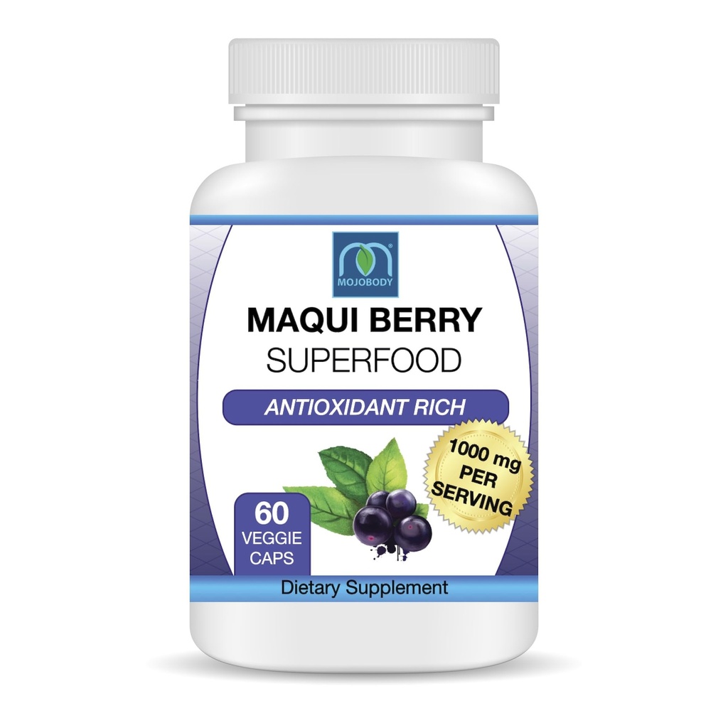 Maqui Berry Capsules, Maqui Forza Rich in Antioxidants, 1000mg per Serving, 60 Veggie Capsules