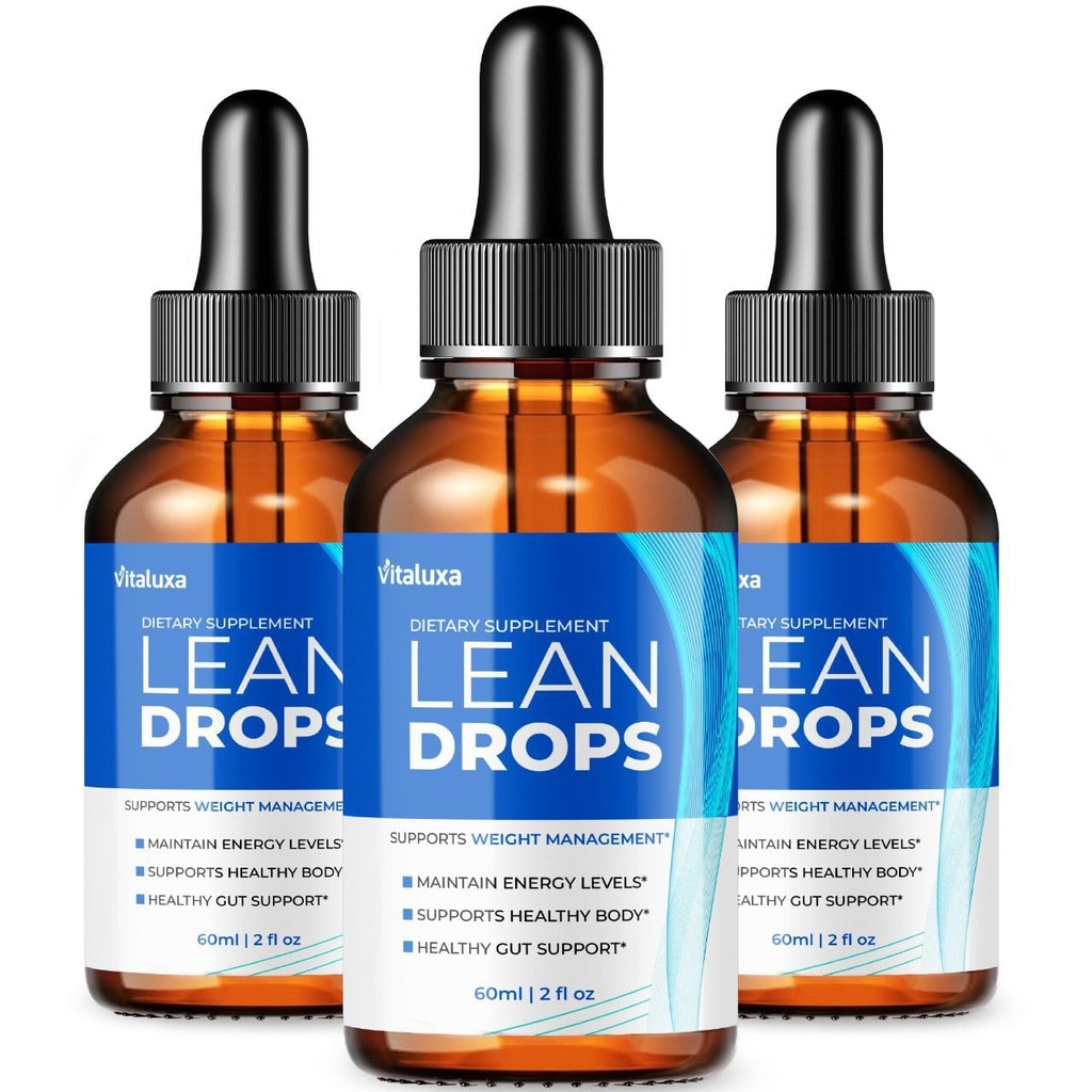 (3 Pack) Lean Drops, Ultra LeanDrops Liquid Supplement Formula Clean Maximum Strength Support Daily Fitness Management, Official LeanDros Pink Salt Premium Blend Ingredients Healthy Body Goals (6oz)