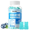 ElevateLife Creatine Monohydrate Gummies for Men & Women, Chewables Creatine Monohydrate for Muscle Strength, Muscle Builder, Energy Boost, Pre-Workout Supplement(90 Count)-Blueberry