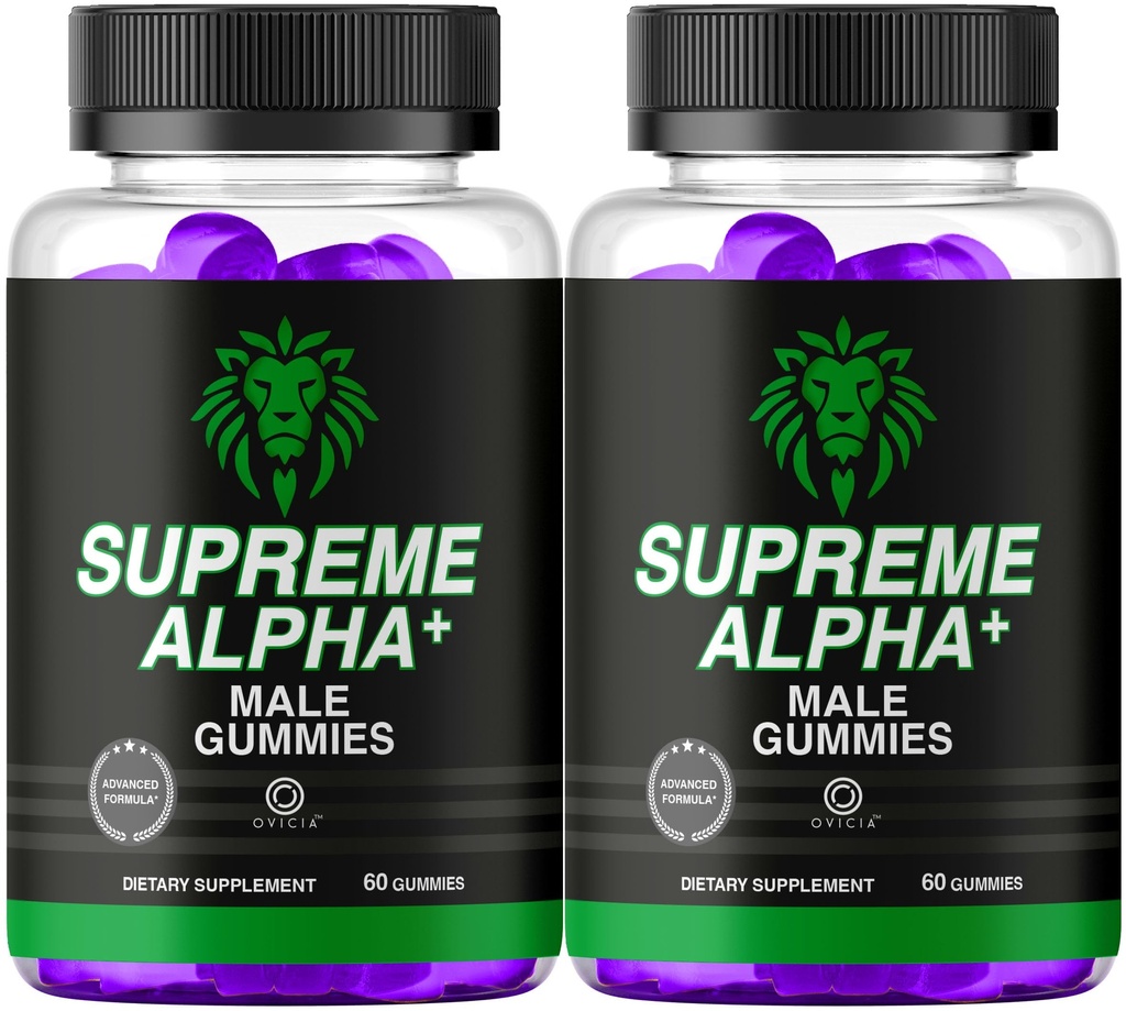 (2 Pack) Supreme Alpha Gummies - SupremeAlphaGummies Advanced Formula Premium All Natural Support Maximum Strength, Daily Support Formula Gummys for Overall Health & Wellness, 120 Gummies for 2 Months