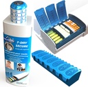 Pill Pod 7 Dag Veilig, Locking Pill Organizer, Child-Resistant Medication Lock Box, Extra Large Weekly Pill Planner, Senior Friendly
