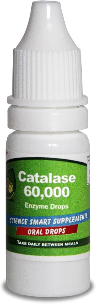 Catalase 60.000 - Science Smart - Unique - Highest Potency Full Absorptie Enzyme Supplement. 31 doses voor 1 maand gebruik. (10ml).