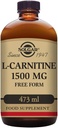 Solgar L-Carnitine 1500 mg Vloeistof, 16 oz. - Natuurlijke Citroensmaak - Hartgezondheid - Ondersteunt Energie, Metabolisme, Oefening Endurance & Recovery - Niet-GMO, Veganistisch, Gluten & Dairy Free - Ongeveer 31 porties