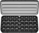 Zoksi maandelijkse pil Organisator 1 keer per dag, 30 dagen pil Box Organisator, een maand pil geval voor reizen, 31 dagen dagelijkse medicatie container voor vitamines, supplement & medicatie [zwart]