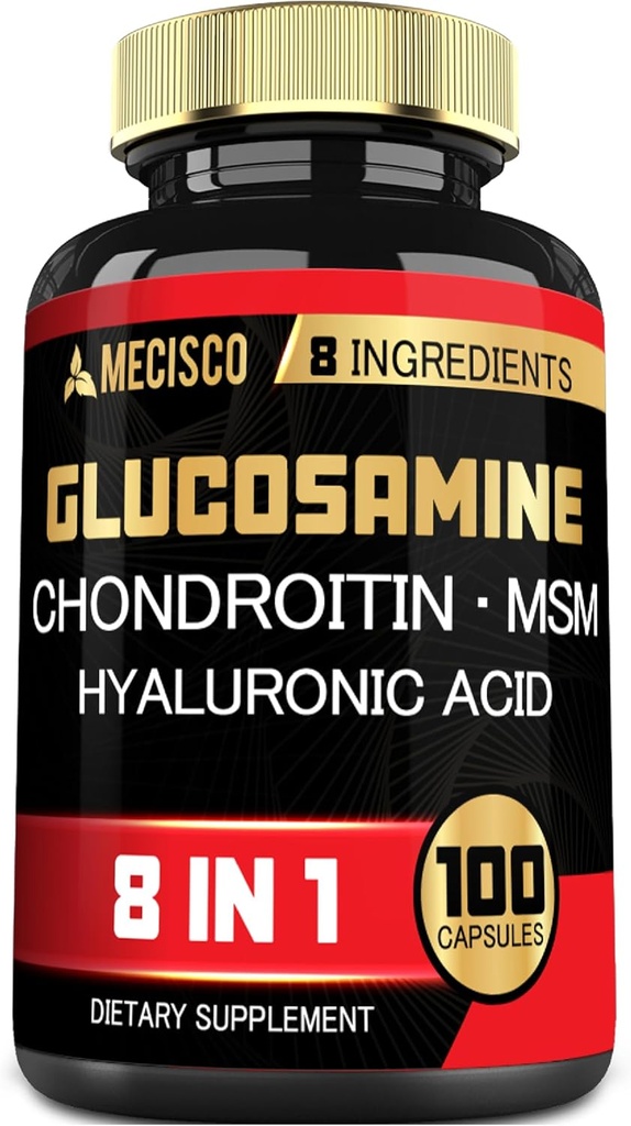 7000mg Glucosamine Chondroitin MSM met Immuunsupplement - Ondersteuning bot, gezamenlijke gezondheid, immuunsysteem & algehele gezondheid - 100 capsules