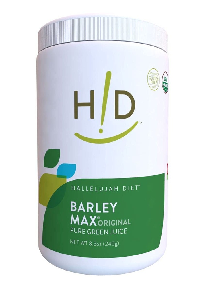 Halleluja Diet Biologische GerstMax - Gerst Gras Juice en Alfalfa Juice Powder, Vegan Formula, Plant-Based Dietary Supplement, Health Food Products, Original, 8.5 Ounce Bottle (60 Day Supply)