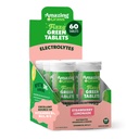 Verbazingwekkende Gras Electrolyte tabletten, Fizzy Greens Water smaaktablet met vitamines, Hydrate Aardbei Lemonade, 10 Tellen (pakket van 6) (Verpakking mei Vary)