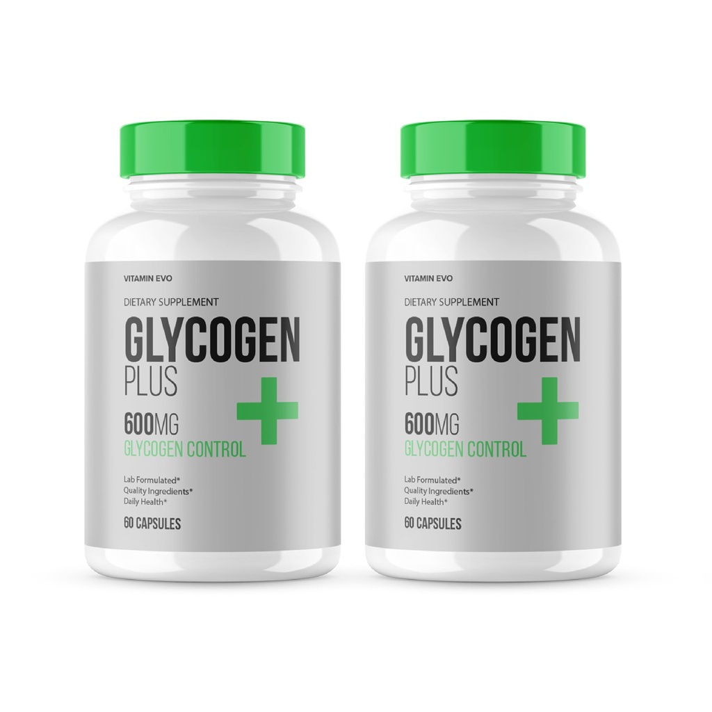 (2 Pack) Glycogen Plus Capsules, Official Glycogen Plus Advanced Blood Formula Support Supplement Pills, GlycogenPlus All Natural Supplement Capsule, Glycogen+ Pills Health and Wellness (120 Capsules)