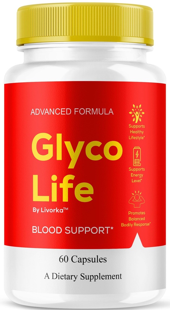 Glyco Life Capsules - Official GlycoLife Advanced Blood Support Formula Supplement, Natural Glyco Life Premium Pills Maximum Strength, GlycoLife Health & Wellness, 60 Capsules for 1 Month