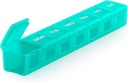 Sukuos Extra Large Wekelijkse Pillen Organisator, 7 dagen Dagelijkse Pillen Box Case Artritis Vriendelijke, Silkscreen Gedrukte Medicine Container met duidelijke deksel voor vitaminen, visolie of supplementen (cyaan)
