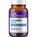 Nieuw hoofdstuk Vegan Elderberry Capsules met 64x Geconcentreerde Zwarte Vlierbes + Zwarte bessen voor Uitgebreide Immune Ondersteuning, Niet-GMO Project Geverifieerd, Glutenvrij, Gecertificeerde Veganist, 30 Tel.