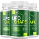 (3 Pack) Lipo Shape Capsules, Official LipoShape Pills with All Natural Ingredients, Advanced Weight and Wellness Supplement, Maximum Strength Healthy Lifestyle Vitamins for Women & Men (180 Capsules)