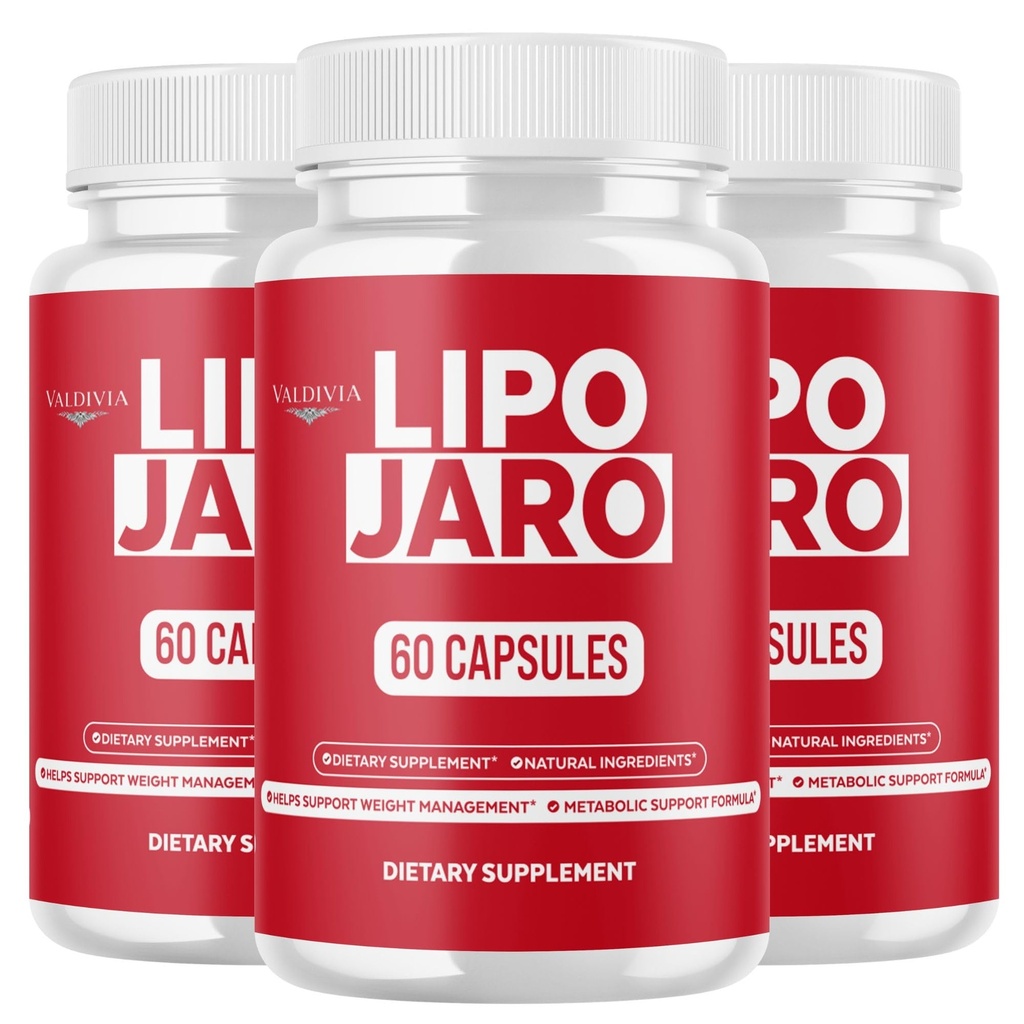(3 Pack) Lipojaro Capsules, Official Lipo Jaro with Natural Ingredients, Advanced Formula Health and Wellness Formula Vitamin, Max Strength Active Lifestyle Multivitamin Supplement (180 Capsules)