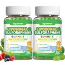 Liposomal Sulforaphane Gummies,Broccoli Sprout Extract with Vitamin C, E Glutathione Supplement for Kids Adults,Antioxidant Supports Brain,Cellular Health 120 Cts