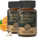 Probiotica met prebiotica voor mannen en vrouwen - 35 Strains Biologische Probiotica 100 Miljard CFU voor Gut & Digestieve Gezondheid, Vegan Acidophilus Probiotica Supplement, Non-GMO Raw Probiotic 120 Caps