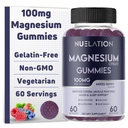 Magnesium Citrate Gummies 100mg for Adults - 60 Servings - Calm Magnesium Gummies for Sleep, Mood & Nervous System Support - Mixed Berry Flavor - Vegetarian, Gelatin Free, Gluten Free, Non-GMO