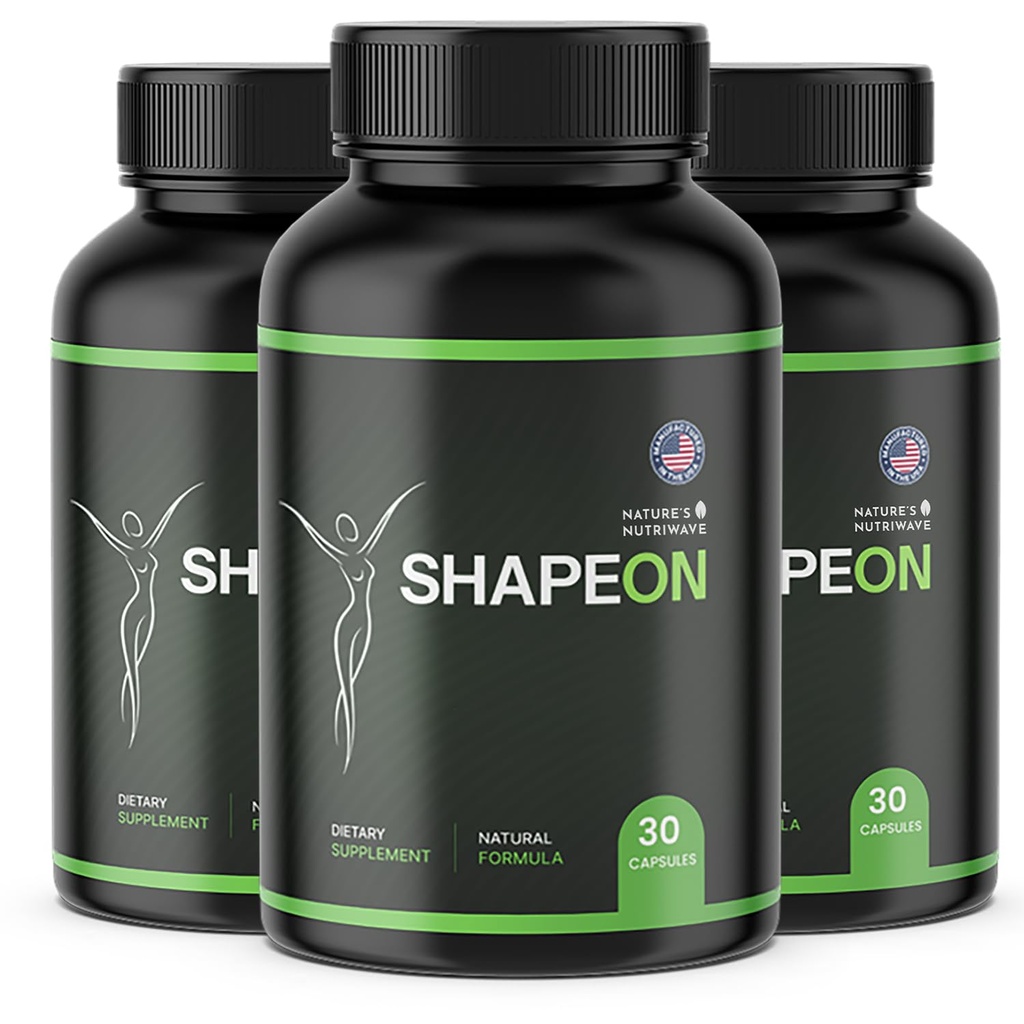 Shapeon – Apple Cider Vinegar, Ginger & Cinnamon – 30 Ct, 3 Month Supply | Apple Cider Vinegar, Ginger, Cinnamon & plant-based blend | Non-GMO, Made in USA | Easy-to-swallow capsule